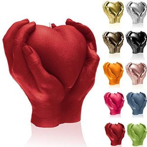 Candellana Hand Love Edition Kaars, Valentijnskaars, Valentijnskaarsen, cadeau-idee, hartkaars, romantische decoratie, liefdeskaarsen, cadeau voor handwerk