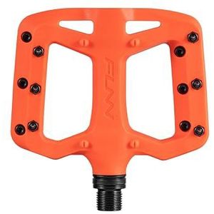 Funn Taipan S Fietspedalen van thermoplastic, versterkt met glasvezel, met 9/16 inch CrMo-assen en comfortabele pinnen voor de scheenbenen, voor mountainbike/BMX/stedelijk/grind (oranje)