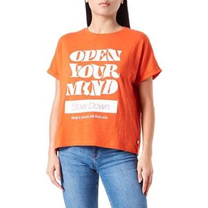 Q/S designed by Dames T-shirt, korte mouwen, oranje, XS, Oranje