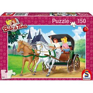 Schmidt Spiele Blocksberg/Bibi & Tina puzzel Bibi en Tina-en kalketen, 150 delen, 56051