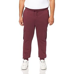 Urban Classics Cargojoggingbroek voor heren van comfortabele stof, opgestikte zakken, elastische tailleband, S tot 5XL, Kersen