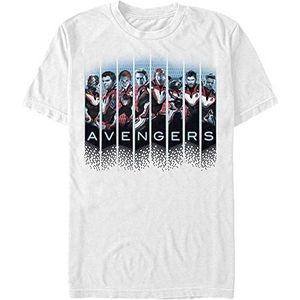 Marvel Avengers Unisex T-Shirt: Endgame-Grid Panel Organic Korte Mouw Wit, XL, Weiss