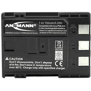 ANSMANN Accu voor camera A-Can NB 2 LH 7,4V 720mAh (1 stuk) - vervangende batterij voor digitale camera - Li-ion batterij compatibel met Canon apparaten