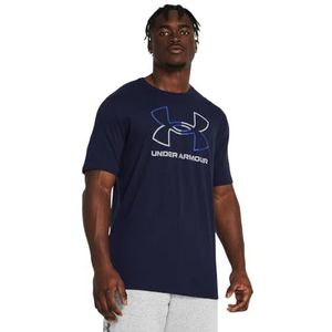 Under Armour Global Foundation T-shirt met korte mouwen voor heren, Middernacht marineblauw/konings/staal