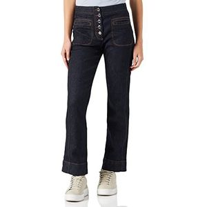 Love Moschino Denim Broeken Front Buttoning Jeans Dames, Denim, 48, #NAME?
