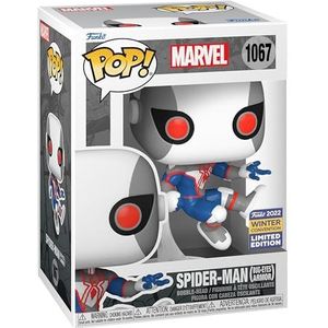 Funko Pop! Marvel: Spider-Man Bug-Eyes Armor – (wit/blauw), conventie – Marvel Comics – exclusief Amazon – vinylfiguur om te verzamelen – cadeau-idee – officieel product – speelgoed voor