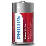 Philips Powerlife 0568068 batterijen LR14 C, 2 stuks