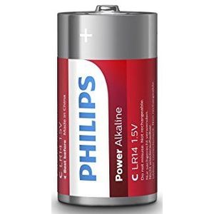 Philips Powerlife 0568068 batterijen LR14 C, 2 stuks