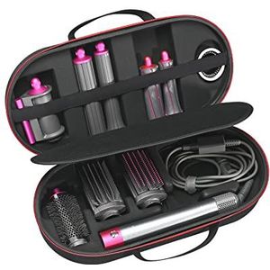 RLSOCO Harde hoes voor Dyson Airwrap Complete Long/Complete Styler HS05 HS01 – geschikt voor 4 lange of korte vaten – zwart (alleen etui, kapper is niet inbegrepen), zwart, 1 stuk (set van, zwart.,