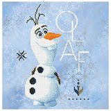 Diamond Dotz CD-851901309 Disney Frozen II Olaf 40 x 40 cm Diamond Painting voor kinderen en volwassenen