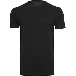Build Your Brand Lichtgewicht T-shirt voor heren met ronde hals, zwart.