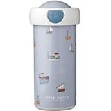 Mepal - Campus drinkfles - Little Dutch drinkbeker - waterdichte drinkfles voor kinderen - herbruikbare drinkbeker - BPA-vrij en vaatwasmachinebestendig - 300 ml - Sailors Bay