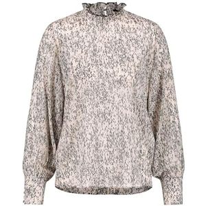 Taifun 460421-11303 Damesblouse, Champagne met patroon