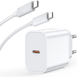 45 W snellader USB C voor iPhone 16 15/16 15 Pro/16 15 Pro Max/16 15 Plus/iPad Pro/iPad Air, Samsung S23 S22 S21, adapterstekker en type C 2 m netsnoer snellader