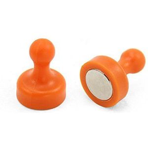 first4magnets™ F4MSOHP-10 Magneet Expert High Power Orange Skittle Magneet - Bureau en koelkast (19 mm diameter x 25 mm hoogte) (10 stuks)