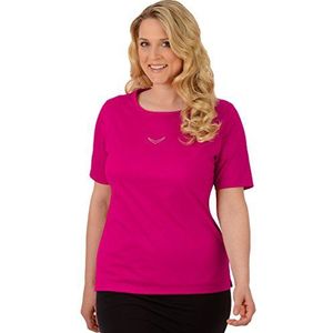 Trigema T-shirt pour femme avec cristaux, Rouge (magenta 030), XXL