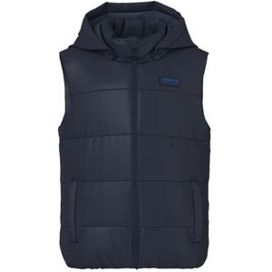 NAME IT Nkmmonay Vest Pb gewatteerd vest voor jongens, blauw, 122 cm, blauw, 122, Blauw