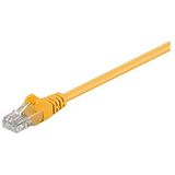 Goobay 68346 CAT 5e kabel Link U/UTP, geel, 10 m kabellengte