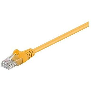 Goobay 68346 CAT 5e kabel Link U/UTP, geel, 10 m kabellengte