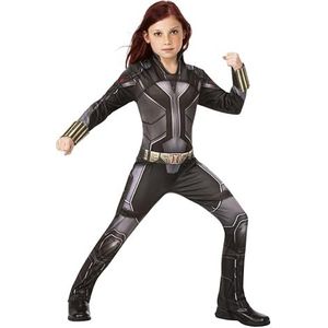 Rubies - AVENGERS Officieel kostuum Black Widow, zwart 9-10 jaar (M)