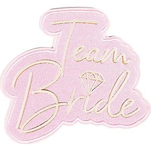 Amscan 9909905 - Team Bride Hen Party patch opstrijkbaar - 6 stuks