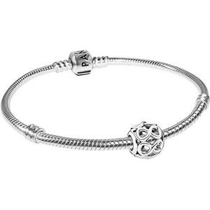Pandora zilveren starterset Infinity sieraden voor dames - elegant cadeau-idee voor vrouwen in mode - 08051, 18 centimeters