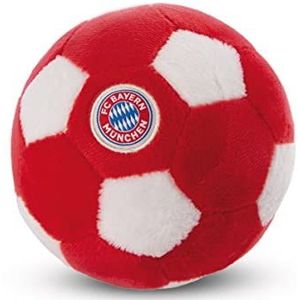 NICI FC Bayern 49087 pluche bal met belletje, 12 cm, rood