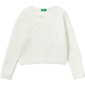 United Colors of Benetton Pull Filles et Filles, Blanc crème 0r2, 150