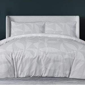 Sleepdown Beddengoedset, dekbedovertrek met kussenslopen, gestructureerd, zacht, onderhoudsvriendelijk, natuur, tweepersoonsbed (200 x 200 cm)