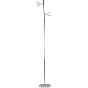 Naeve Leuchten LED vloerlamp 2 stuks metaal chroom 3W 19x19x145cm 2034123