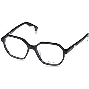 Furla Vfu578 V zonnebril voor dames, Glanzend zwart