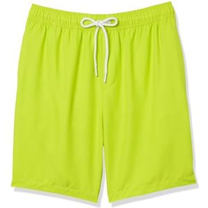 Amazon Essentials Short de bain à séchage rapide pour homme 22,9 cm, vert citron, taille S