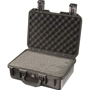 PELI Storm IM2200 Schokbestendige koffer voor DSLR-camera, lens en accessoires, 15 l, gemaakt in de VS, met schuimrubberen inzetstuk, kleur: zwart