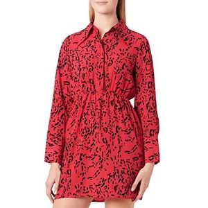 VERO MODA Vmkelly Ls Shirt Robe courte WVN pour femme, Love Potion/Aop : kelly, S