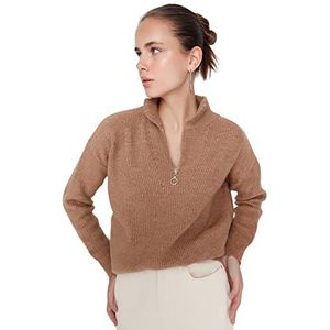 Trendyol Pullover acryl - bruin - regular M bruin, M, Bruin