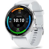 Garmin Venu 3 GPS-smartwatch voor sport en gezondheid, zilver met witte armband