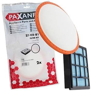 Paxanpax PFC563 HEPA-filterset voor Vax Power 6 C89-P6-B serie (met voormotor, achtermotor) wit