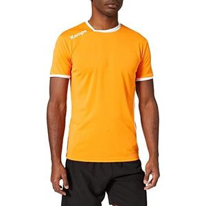 Kempa Curve T-shirt voor heren, lichtoranje/wit, XXXL