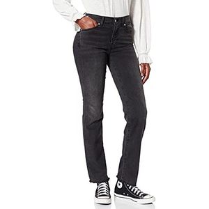 7 For All Mankind Straight Fit Kids Jeans to The Planet Reform, zwart.