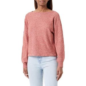 VERO MODA Vmdoffy Ls Boatneck Trui Ga Boo Sweatshirt voor dames, Rood oker/detail: gemêleerd