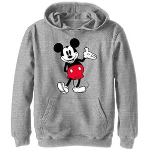 Disney Mickey Classic - World Famous Mouse Hoodie met capuchon voor jongens, Heather Grijs