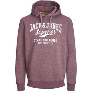 Jack & Jones Jjelogo Sweat Hood 1 col Mel 23/24 Noos Hoodie, Koninklijke Haven/Detail: Melange, L Heren, Koninklijk Port/Detail: Melange, L, Koninklijke haven/Detail: Melange