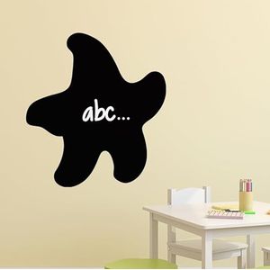 Ambiance Sticker Leisteen schoolbord – muurstickers zelfklevend afwasbaar – karikatuur zeester – H100 x L90 cm
