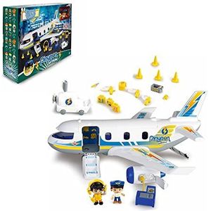 Pinypon Action - Noodzaak in het vliegtuig met twee figuren en accessoires, voor kinderen van 4 tot 8 jaar (Famosa 700015149)