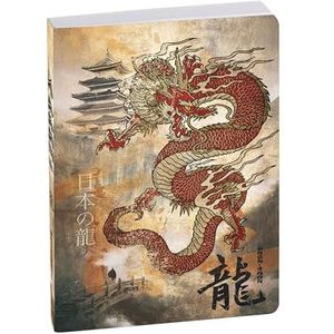 Exacompta - 1804154E - Agenda journalier Forum Samouraï - 12 x 17 cm - Août 2024 à juillet 2025 - Visuel dragon