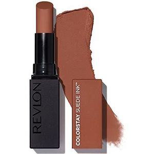 Revlon, ColorStay Suede Ink, lippenstift, matte afwerking, levendige kleur, verzorgende en veganistische formule, verrijkt met vitamine E, nr. 004 Pure Talent, 2,55 g