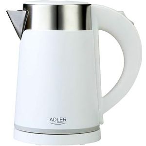 Adler AD 1372 - Witte elektrische waterkoker - klein formaat - 0.6 liter
