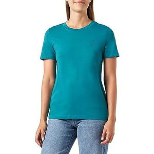 s.Oliver T-shirt manches courtes pour femme, Bleu/vert, 48