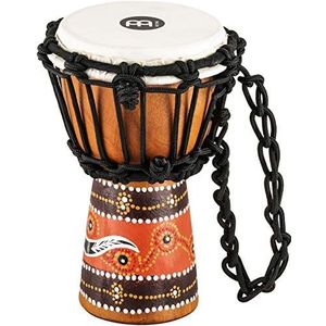 MeinlHDJ5-XXS Mini-djembe van hout met snaren gespannen, percussie headliner serie Python, diameter 11,4 cm