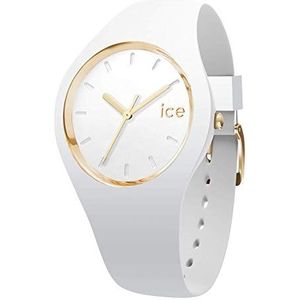 Ice-Watch ICE Glam Dameshorloge met siliconen armband, wit/wit, Small